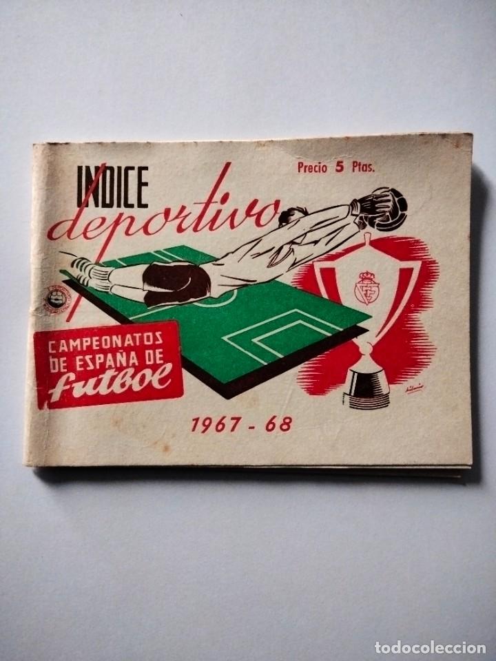 Coleccionismo deportivo: INDICE DEPORTIVO 1967-68 - Foto 1