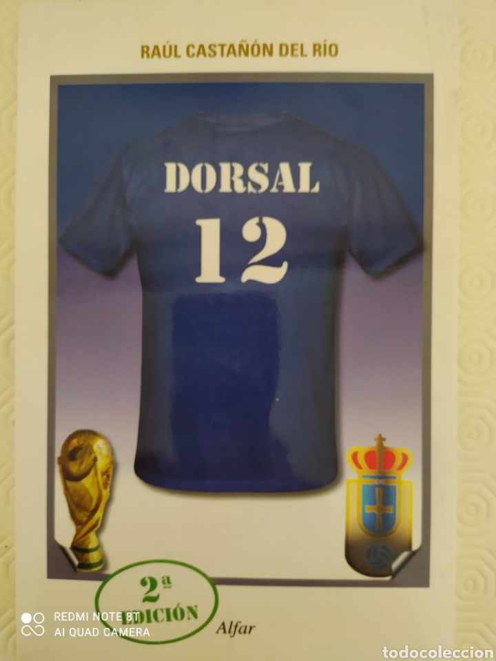 Coleccionismo deportivo: Dorsal 12 Ra&uacute;l Casta&ntilde;&oacute;n del r&iacute;o - Foto 1