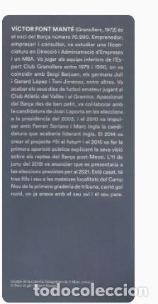 Coleccionismo deportivo: VICTOR FONT, CONSTRU&Iuml;M JUNTS EL BAR&Ccedil;A DEL FUTUR - Foto 4