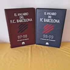 Coleccionismo deportivo: EL ANUARIO DEL FC BARCELONA ( 2 TOMOS) - LEER DESCRIPCION - DICUR