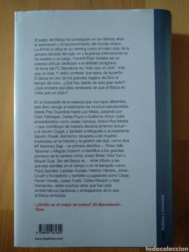 Coleccionismo deportivo: C01 - Ser del Barca es... La larga historia de un &eacute;xito. RBA 2013 - Foto 3