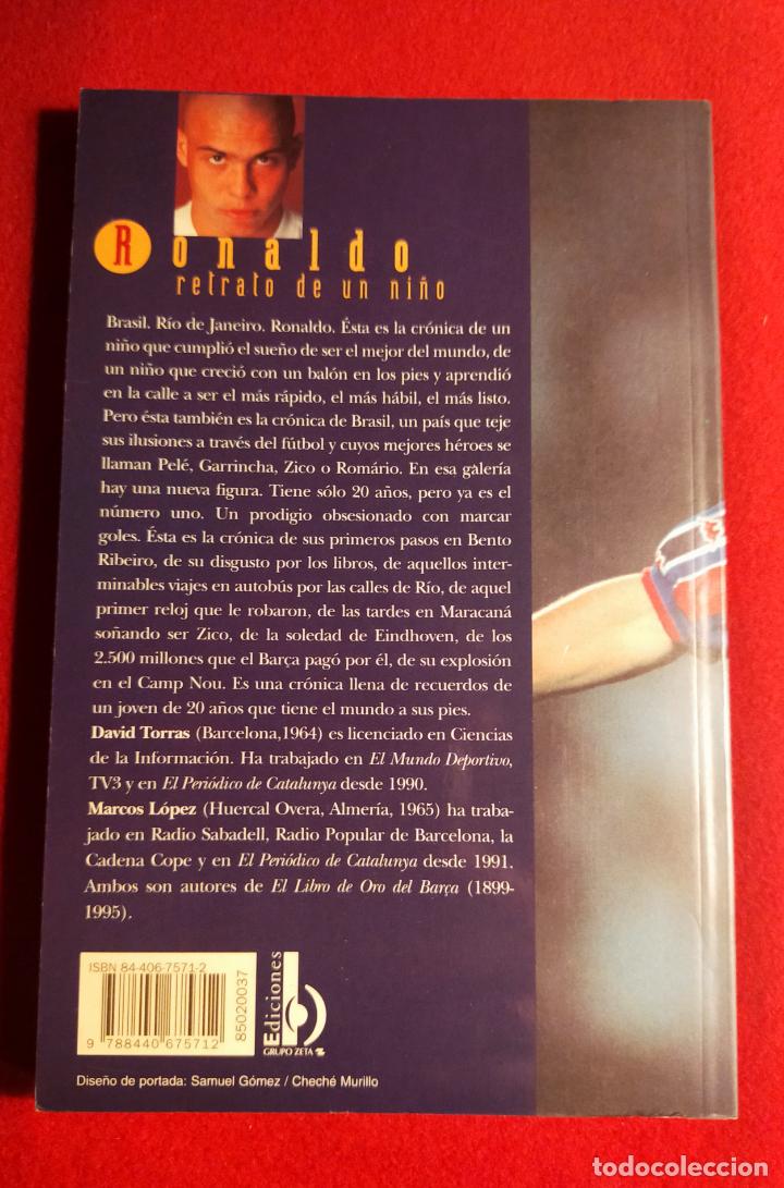 Coleccionismo deportivo: RONALDO RETRATO DE UN NI&Ntilde;O - Foto 2
