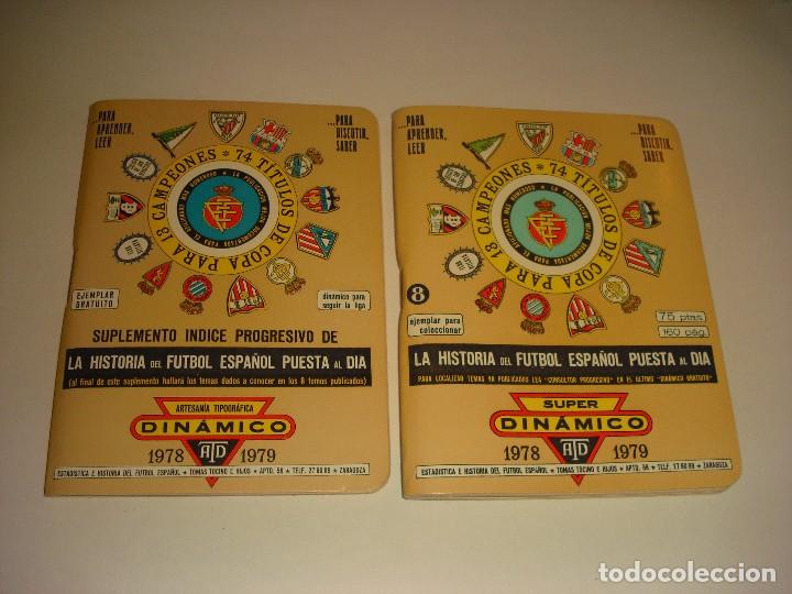 Coleccionismo deportivo: SUPER DINAMICO 1978 / 1979 MAS SUPLEMENTO INDICE PROGRESIVO. - Foto 1