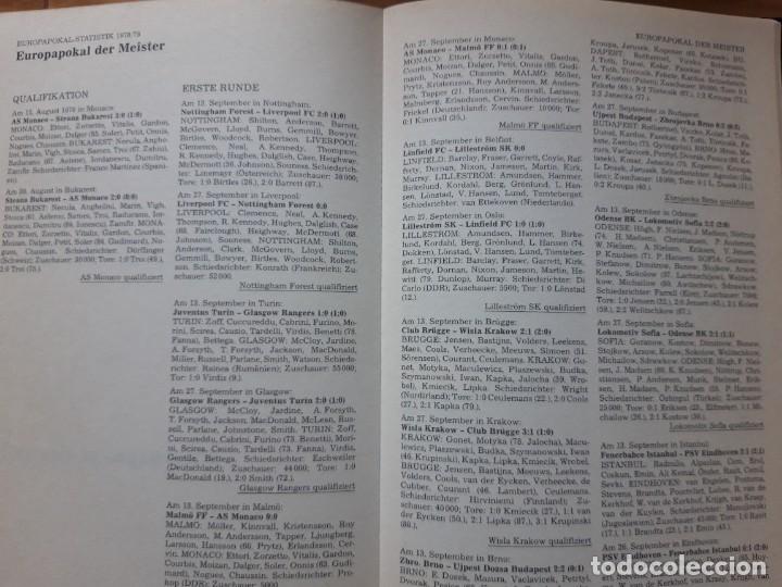 Coleccionismo deportivo: Europa Pokal 1979 - Foto 4