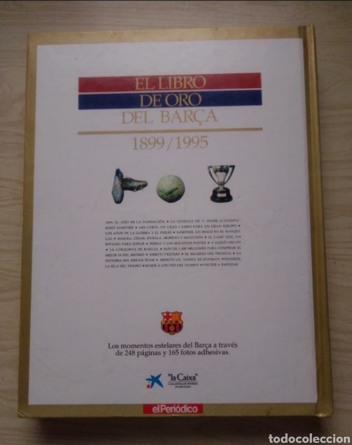 Coleccionismo deportivo: EL LIBRO DE ORO DEL BAR&Ccedil;A 1899/1995 - Foto 2