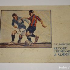 Coleccionismo deportivo: (M) LIBRO FC BARCELONA RECORD DE L'HOMENATGE A GAMPER - HANS GAMPER, MUY ILUSTRADO, PRICNIPIOS S.XX. Lote 345046453