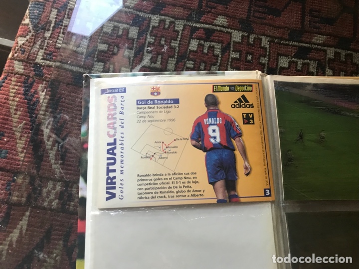 Coleccionismo deportivo: Virtual Cards. Goles memorables del Bar&ccedil;a. 5 postales - Foto 3