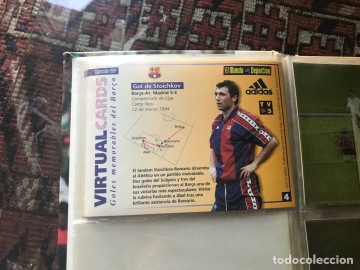 Coleccionismo deportivo: Virtual Cards. Goles memorables del Bar&ccedil;a. 5 postales - Foto 4