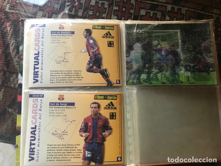 Coleccionismo deportivo: Virtual Cards. Goles memorables del Bar&ccedil;a. 5 postales - Foto 5