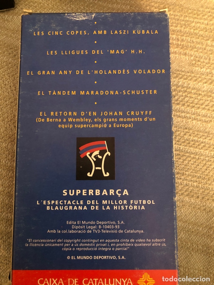 Coleccionismo deportivo: Colecci&oacute;n vhs bar&ccedil;a - Foto 5