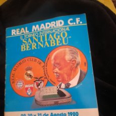 Coleccionismo deportivo: PROGRAMA, REAL MADRID CF, II TORNEO INTERNACIONAL SANTIAGO BERNABEU, 1980