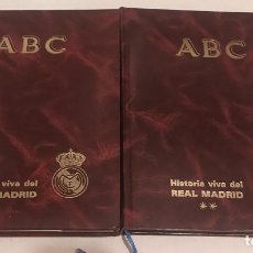 Coleccionismo deportivo: HISTORIA VIVA DEL REAL MADRID 1902-1987 (2 TOMOS CON 63 FASCÍCULOS) ABC - ED. PRENSA ESPAÑOLA. Lote 363040075