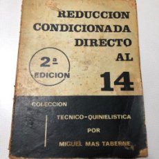 Coleccionismo deportivo: ANTIGÜO LIBRO QUINIELAS , REDUCCIÓN CONDICIONADA DIRECTO AL 14. Lote 366701781