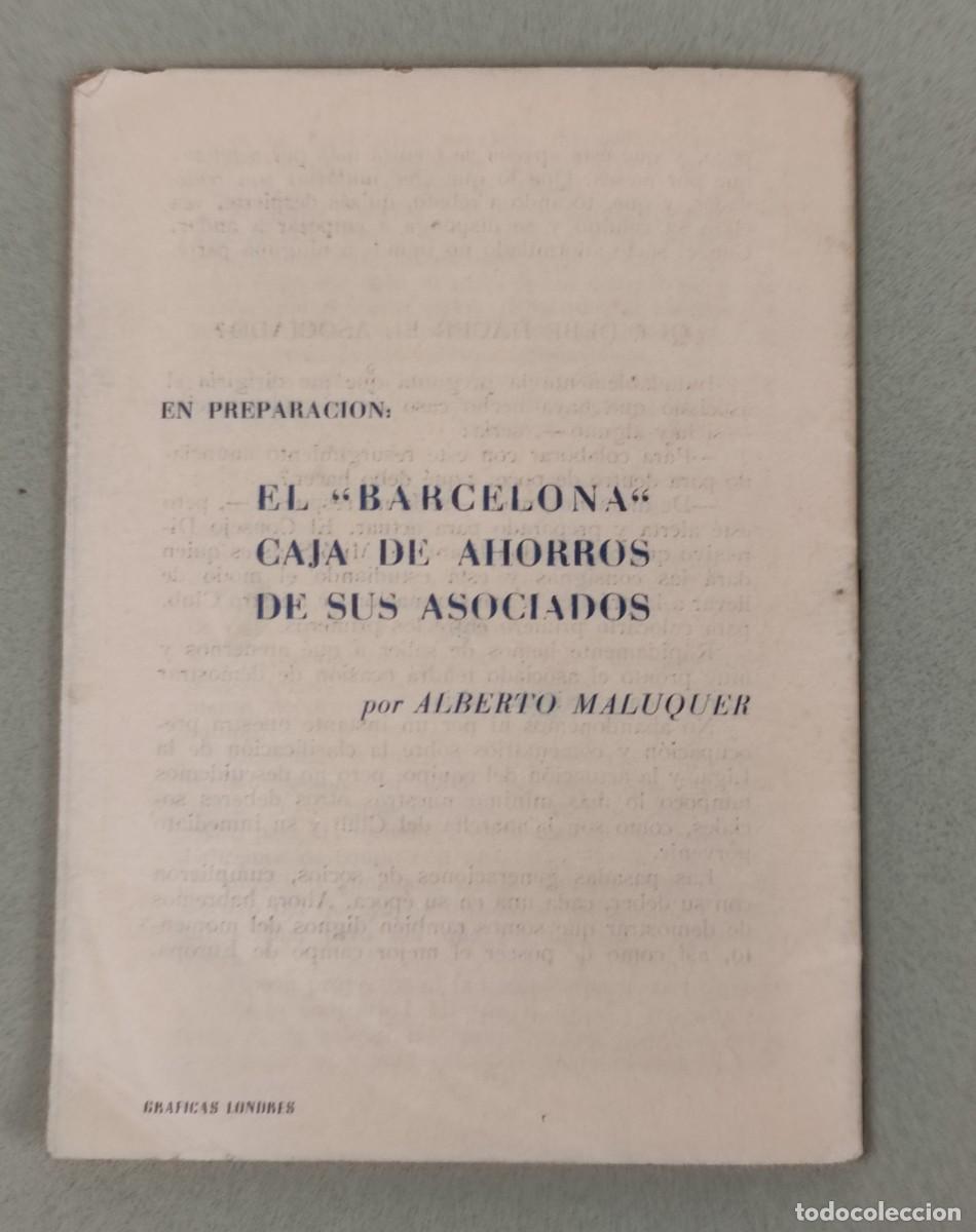 Coleccionismo deportivo: F.C. BARCELONA - ALERTA SOCIO!! - ALBERTO MALUQUER - Foto 2