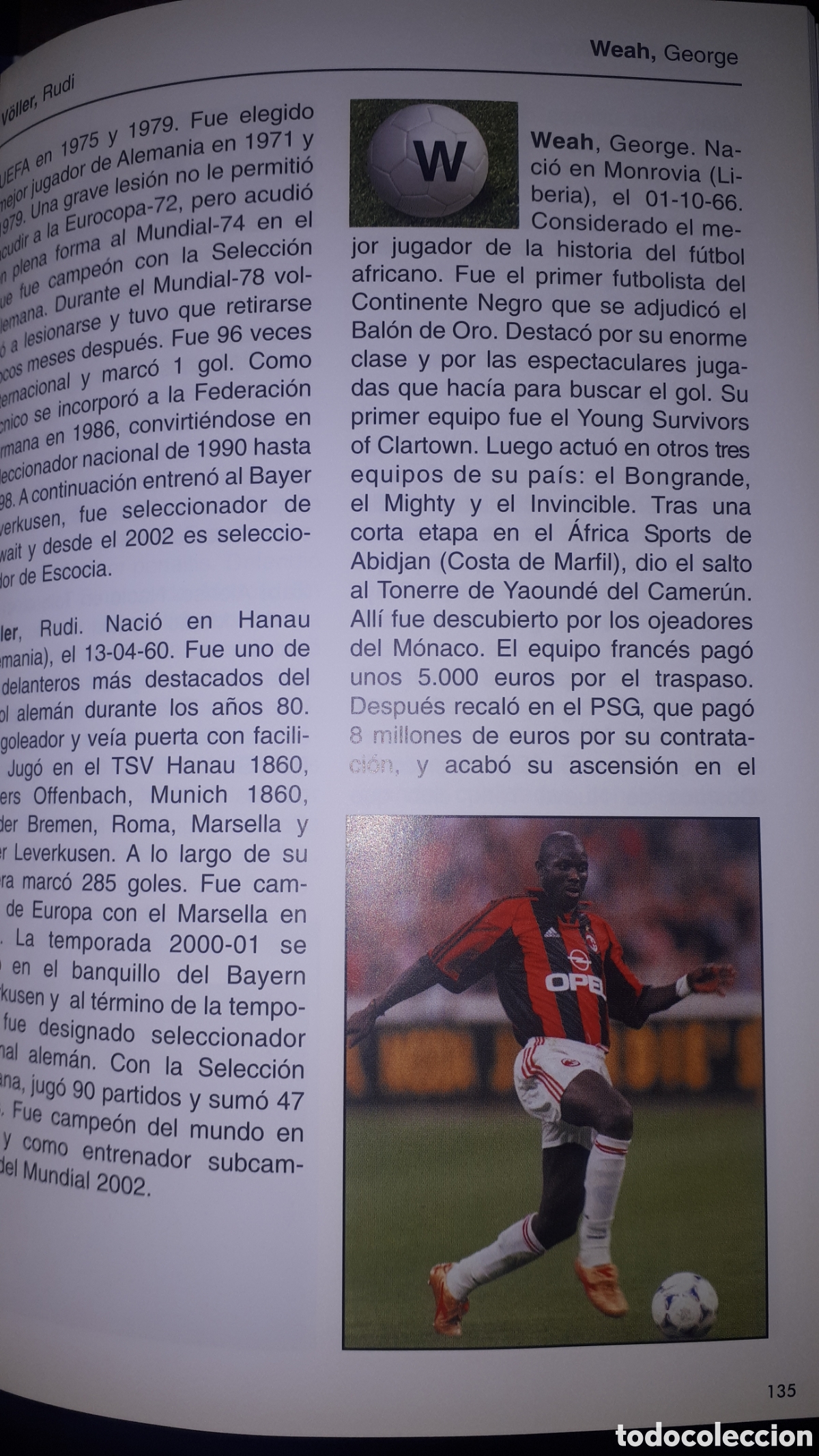 Coleccionismo deportivo: F&Uacute;TBOL DE LA &rdquo;A a la Z&rdquo; JOAN VALLS - Foto 3
