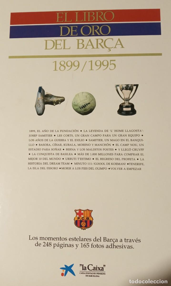Coleccionismo deportivo: Libro de Oro del Bar&ccedil;a (1899-1995) de El Periodico - Foto 2
