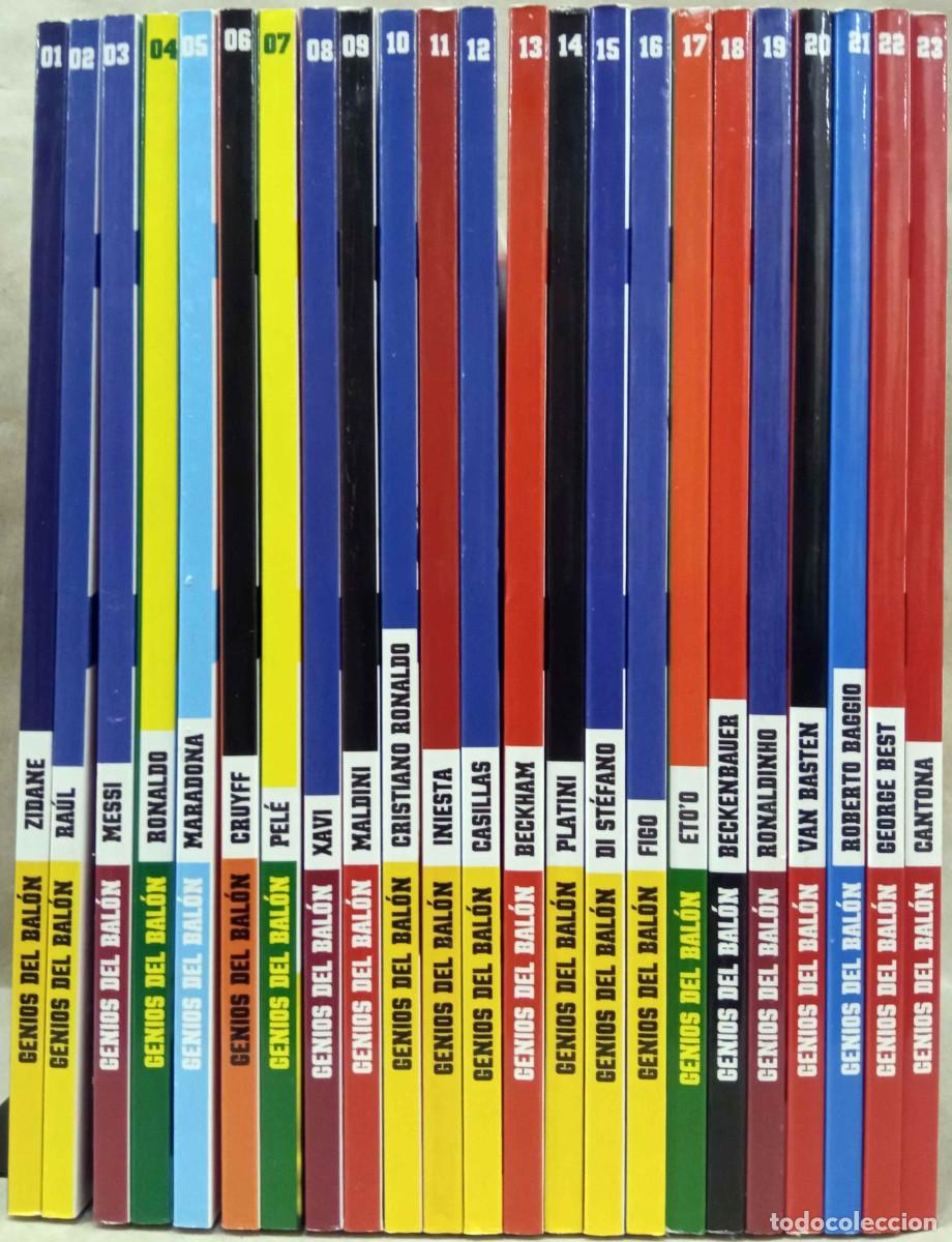 Coleccionismo deportivo: GENIOS DEL BAL&Oacute;N (23 VOL. - COMPLETA). MARCA, 2012. - Foto 1