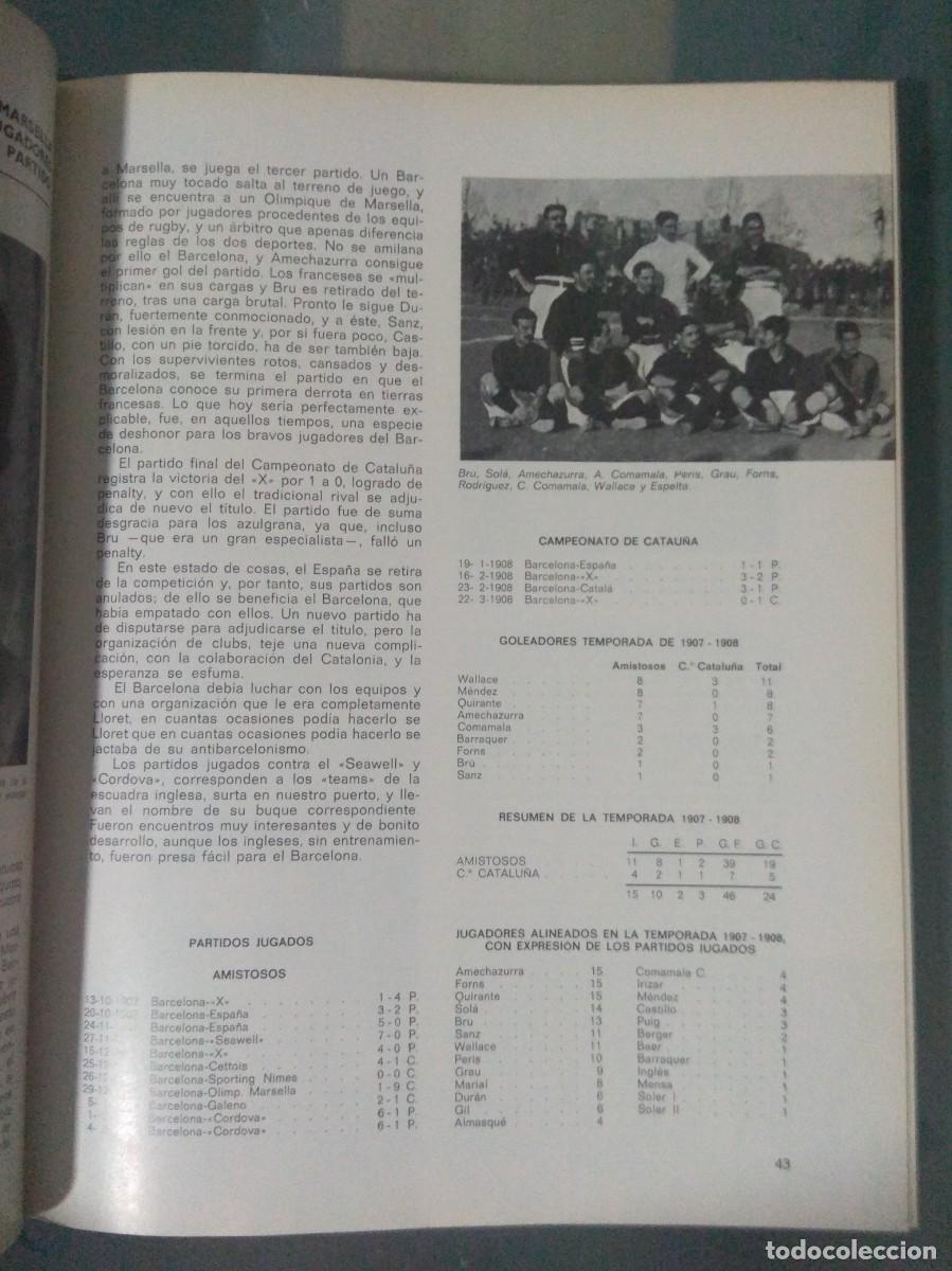 Coleccionismo deportivo: BAR&Ccedil;A, BAR&Ccedil;A, BAR&Ccedil;A. HISTORIA DEL C. DE F. BARCELONA. - Foto 5