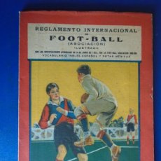 Collezionismo sportivo: (XC-48)REGLAMENTO INTERNACIONAL DE FOOT-BALL-AÑO 1923-DEDICATORIA - ARCHIVO RICARD GRAELLS