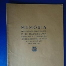 Coleccionismo deportivo: (XC-50)MEMORIA JUNTA DIRECTIVA F.C.BARCELONA L´ASSEMBLEA DE SOCIS 27-6-1920 - ARCHIVO RICARD GRAELLS