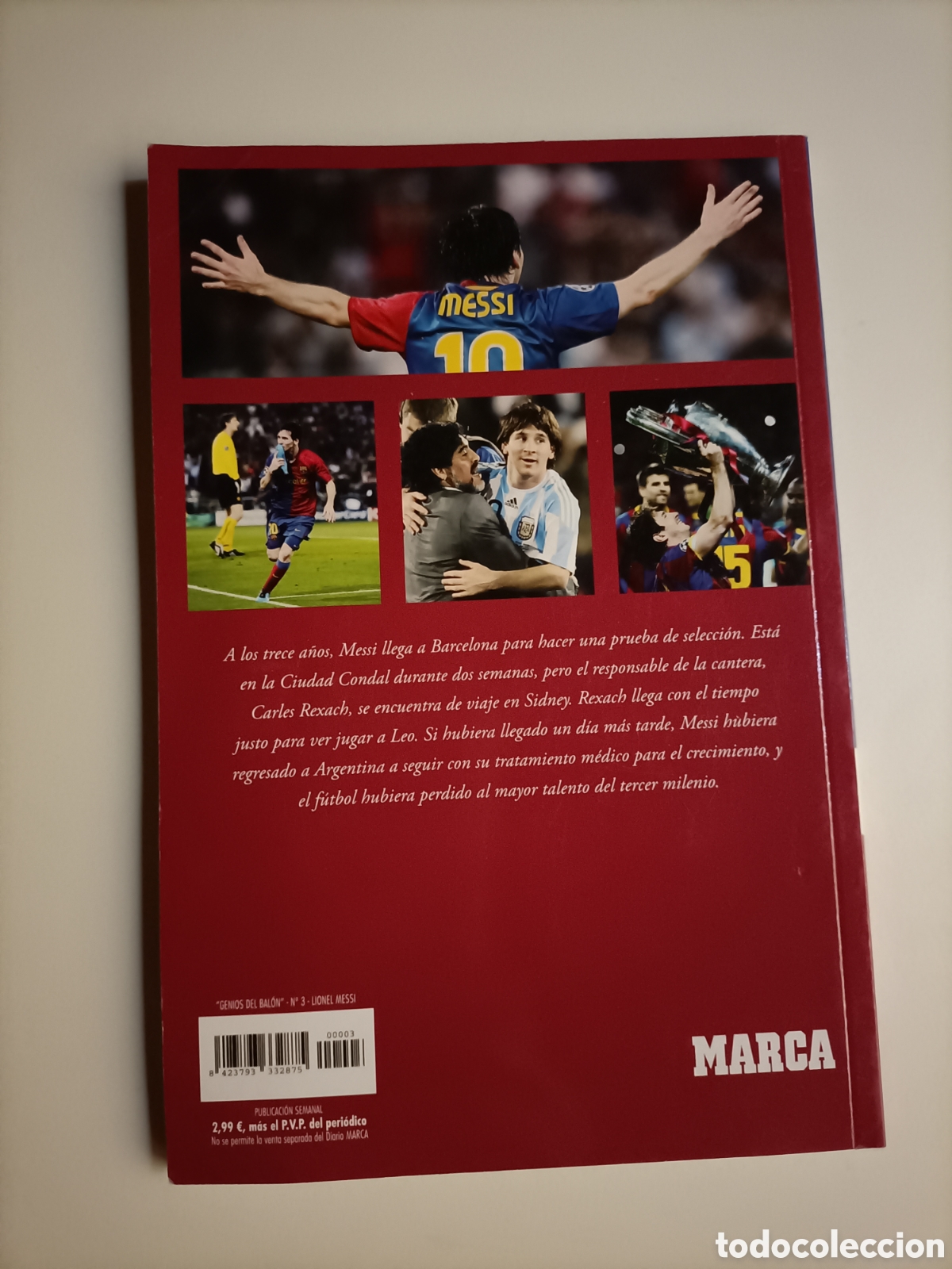 Coleccionismo deportivo: Genios del bal&oacute;n. Messi al detalle Marca - Foto 5