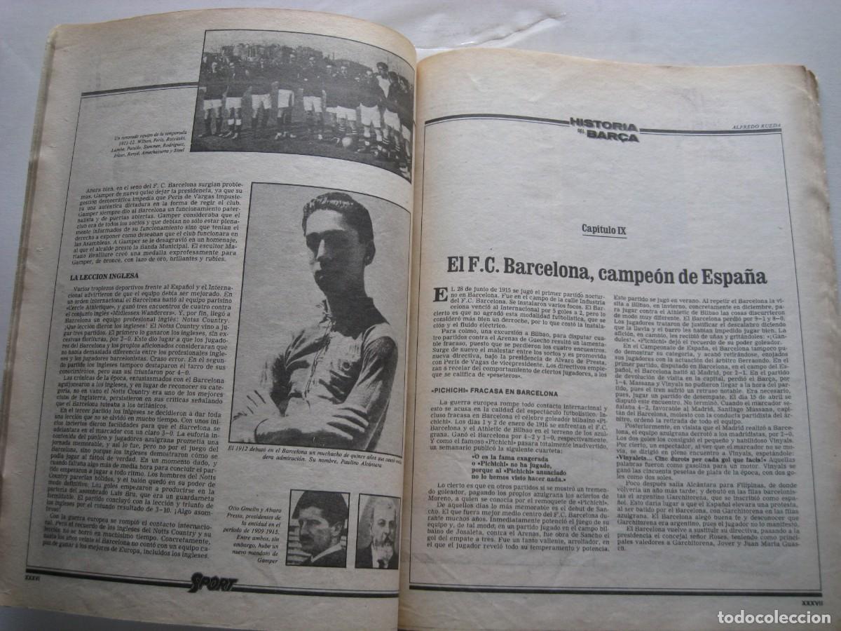 Coleccionismo deportivo: HISTORIA DEL BAR&Ccedil;A 1899-1983 - Foto 5