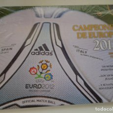 Coleccionismo deportivo: CAMPEONES DE EUROPA 2012 -DVD + LIBRO SELECCIÓN ESPAÑOLA FÚTBOL EUROCOPA FINAL ESPAÑA ITALIA MUNDIAL