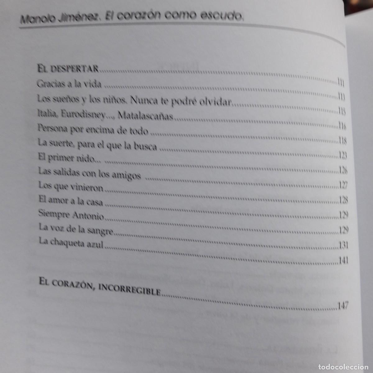 Coleccionismo deportivo: Libro Manolo Jimenez , el corazon com escudo - Foto 2