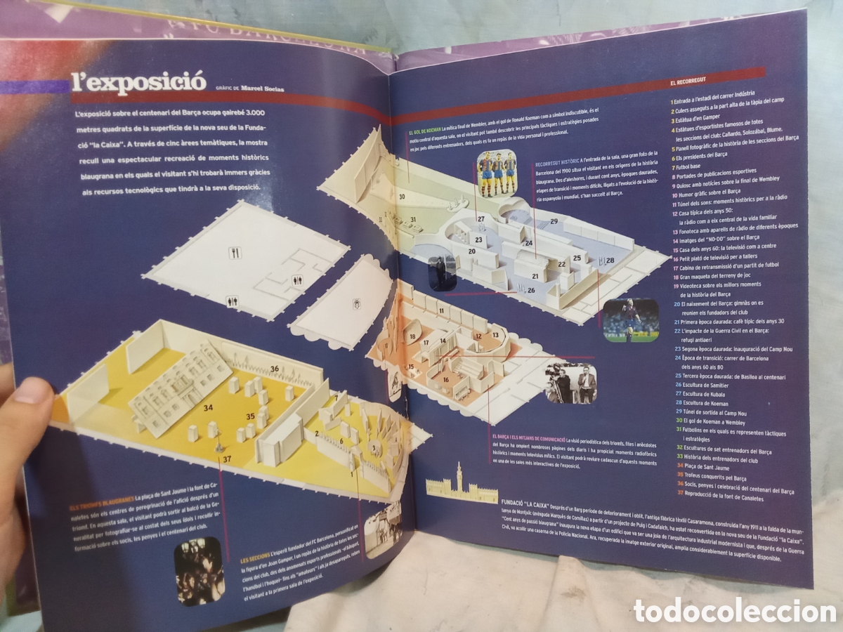 Coleccionismo deportivo: EL LIBRO DE ORO DEL BAR&Ccedil;A DE EL PERI&Oacute;DICO - Foto 3