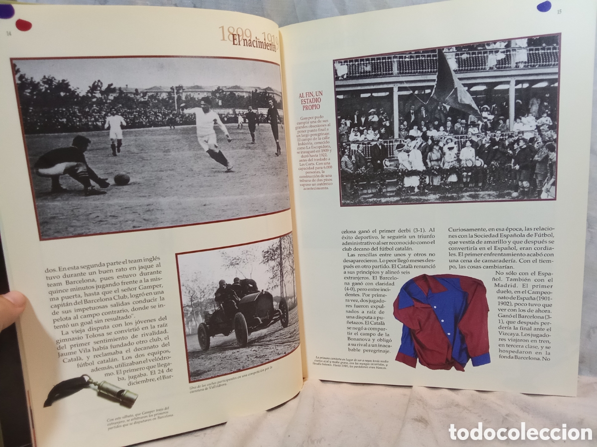 Coleccionismo deportivo: EL LIBRO DE ORO DEL BAR&Ccedil;A DE EL PERI&Oacute;DICO - Foto 6