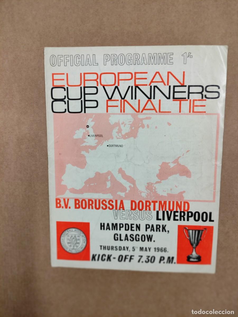Coleccionismo deportivo: PROGRAMA - PROGRAMME EUROPEAN CUP WINNERS FINAL TIE 1966 - B.V. BORUSSIA DORTMUND vs LIVERPOOL - Foto 1