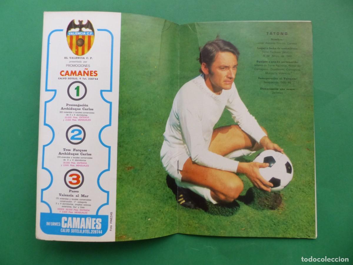Coleccionismo deportivo: PROGRAMA OFICIAL, VALENCIA C.F.-AT. DE MADRID, A&Ntilde;O 1972, (REF.: 04) - Foto 2