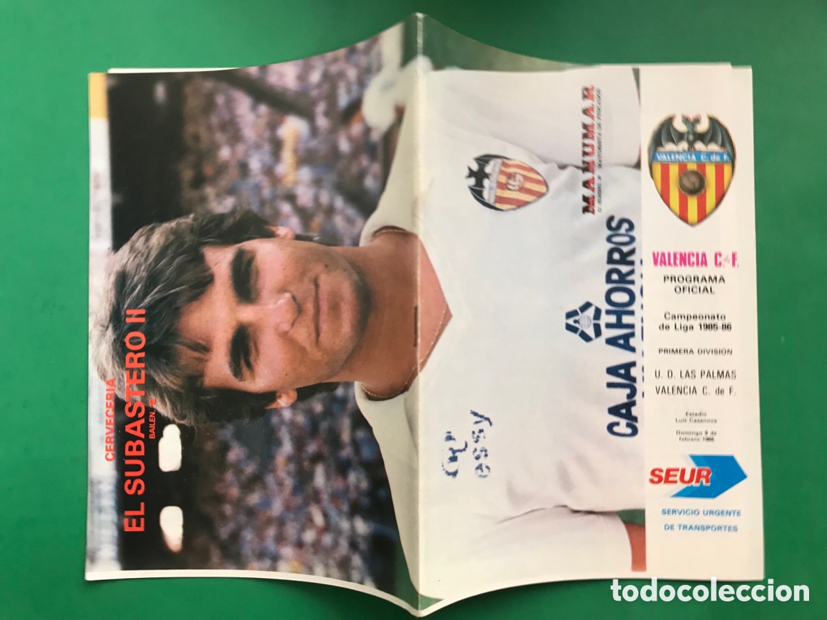 Coleccionismo deportivo: PROGRAMA OFICIAL, VALENCIA C.F.-U.D. LAS PALMAS, A&Ntilde;O 1986, (REF.: 54) - Foto 1