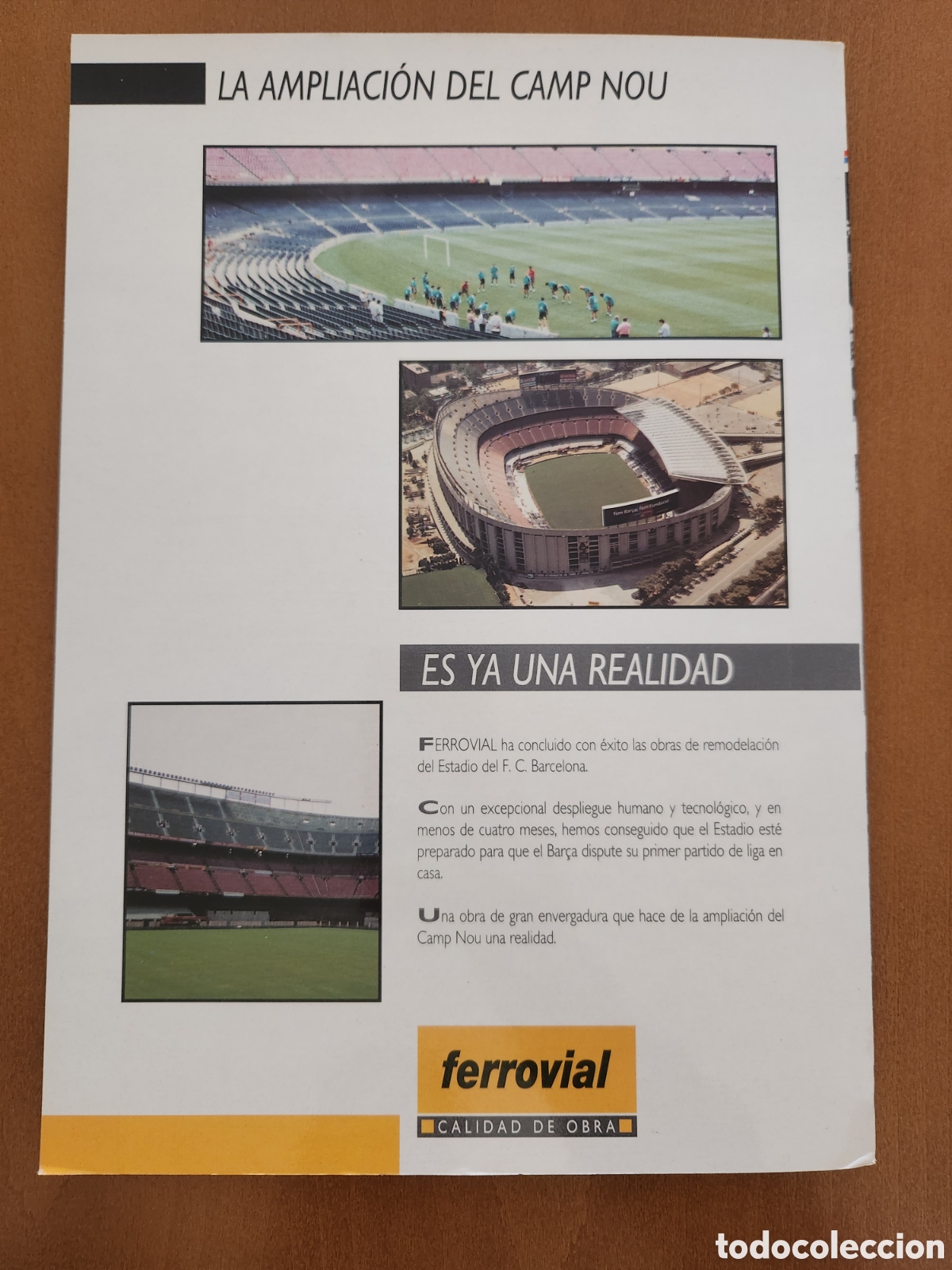 Coleccionismo deportivo: Camp Nou 3D FCB Bar&ccedil;a 1994 - Foto 3