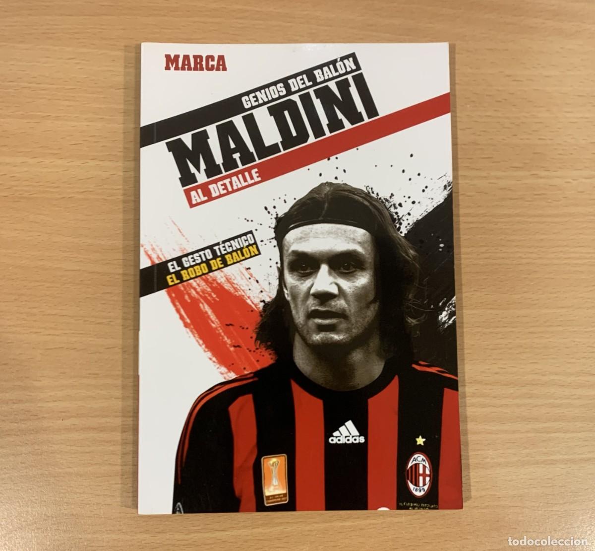 Coleccionismo deportivo: LIBRO GENIOS DEL BAL&Oacute;N n&ordm; 9 - MALDINI Y EL ROBO DE BAL&Oacute;N. MARCA, 2012 - Foto 1