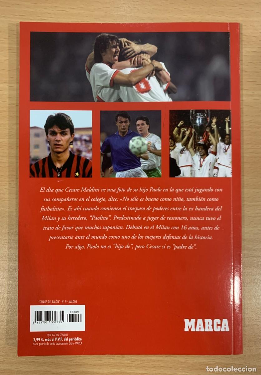 Coleccionismo deportivo: LIBRO GENIOS DEL BAL&Oacute;N n&ordm; 9 - MALDINI Y EL ROBO DE BAL&Oacute;N. MARCA, 2012 - Foto 2