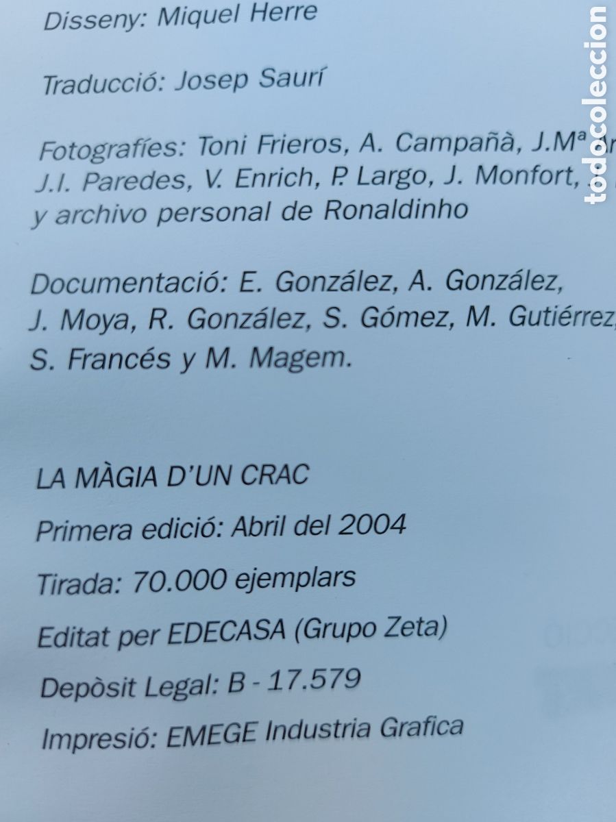Coleccionismo deportivo: RONALDINHO a&ntilde;o 2004 - Foto 2