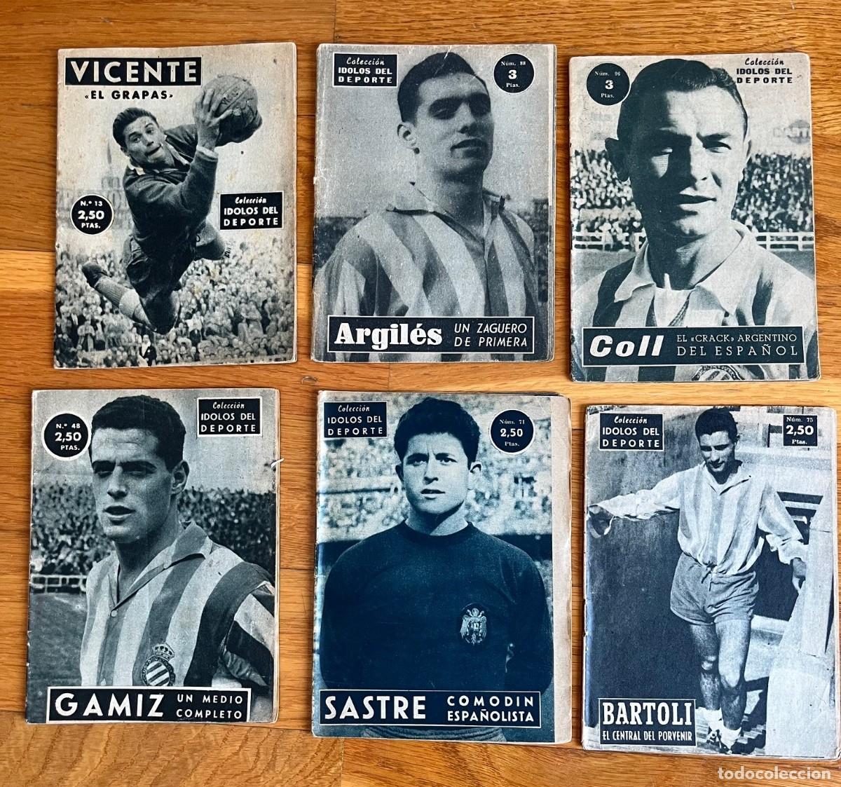Coleccionismo deportivo: RCD ESPANYOL. 6 libritos &lsquo; &Iacute;DOLOS DEL DEPORTE&rsquo; - Foto 1