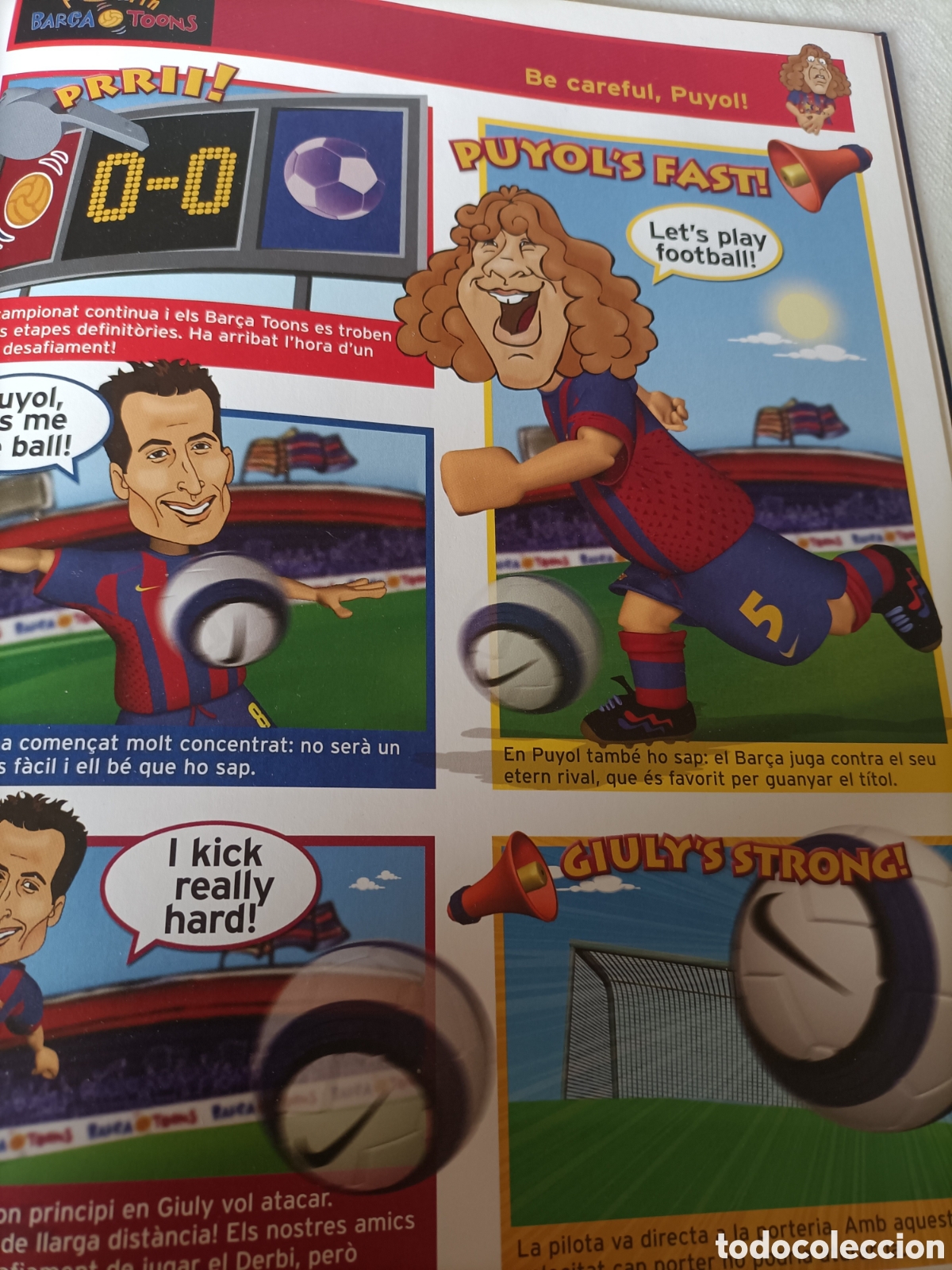 Coleccionismo deportivo: Bar&ccedil;a Toons n&uacute;mero 5 en ingl&eacute;s - Foto 3