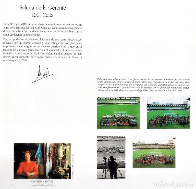 Coleccionismo deportivo: LIBRO Hombres y Maquinas 1992. Celta de Vigo - Foto 7