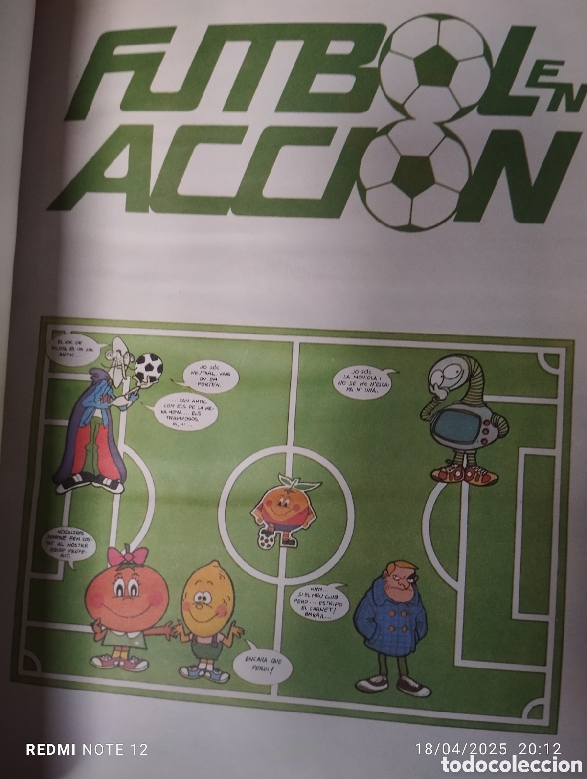 Coleccionismo deportivo: Futbol en Accion M82.EXIT en TV.Comix e informacio.Catala - Foto 3