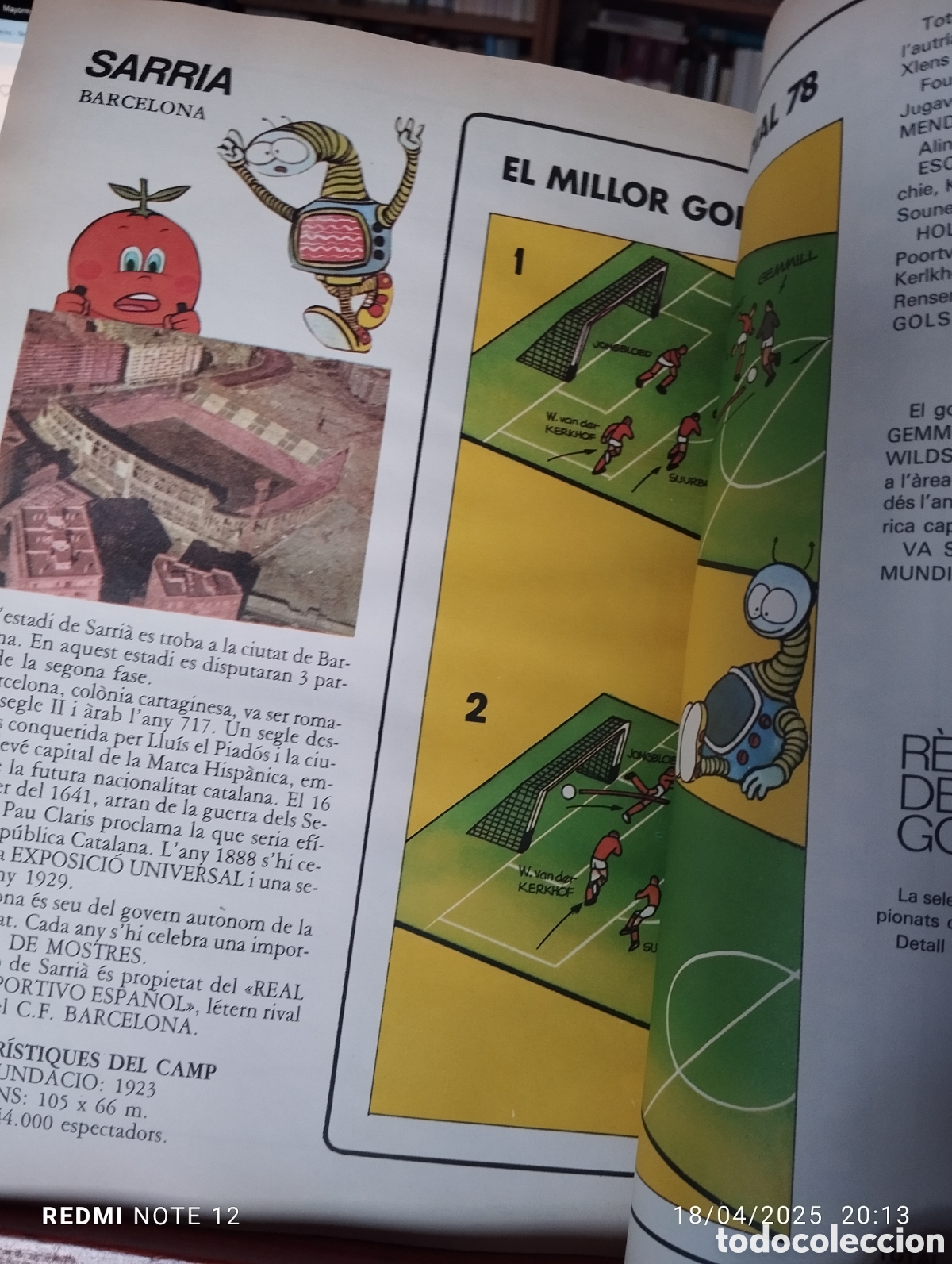 Coleccionismo deportivo: Futbol en Accion M82.EXIT en TV.Comix e informacio.Catala - Foto 16