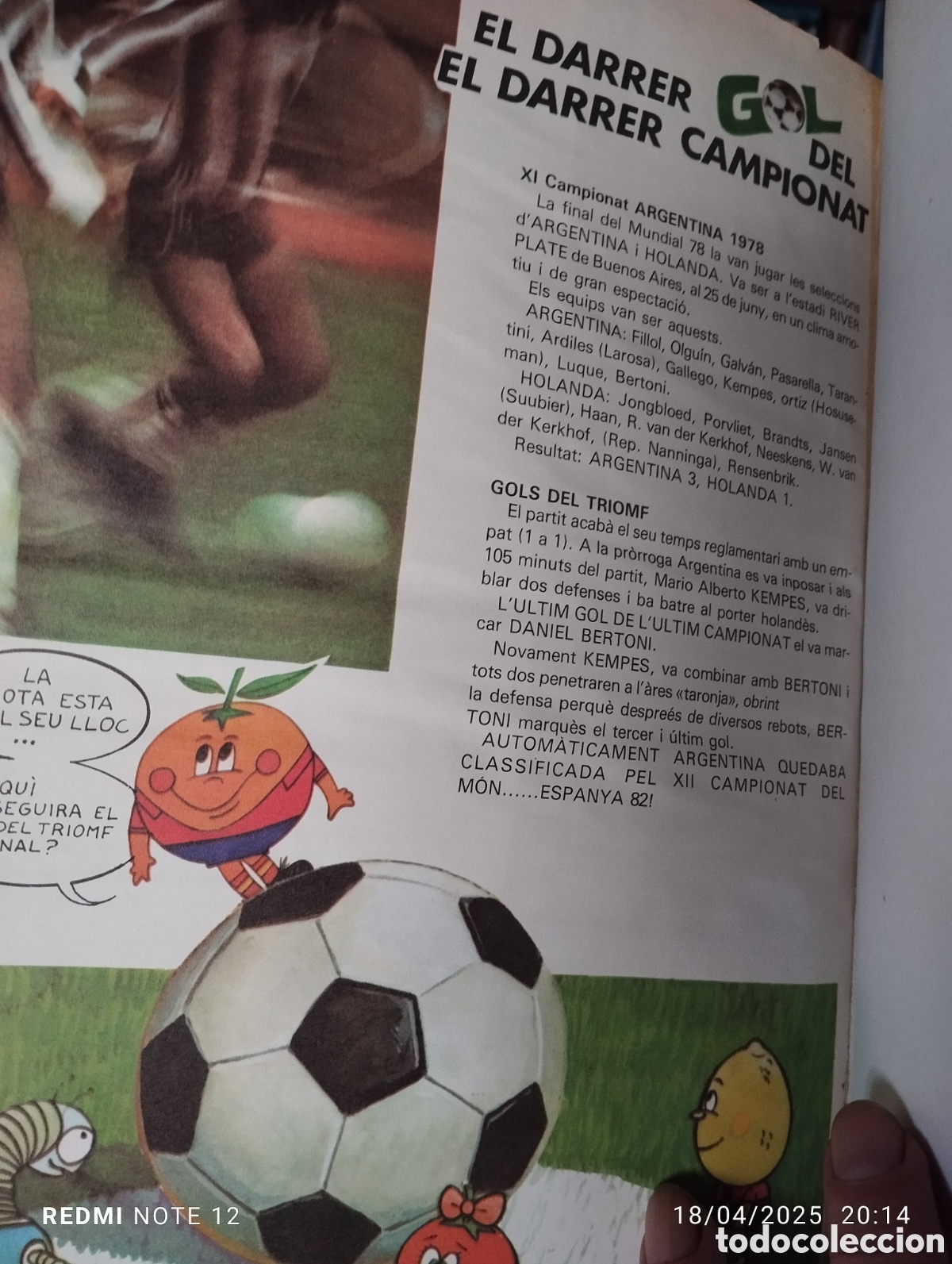 Coleccionismo deportivo: Futbol en Accion M82.EXIT en TV.Comix e informacio.Catala - Foto 24