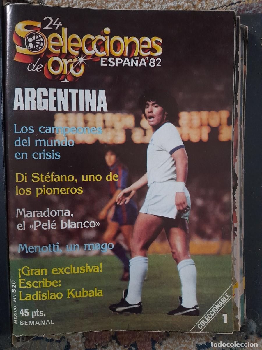 Coleccionismo deportivo: 24 selecciones de Oro Espa&ntilde;a 82 - Foto 5