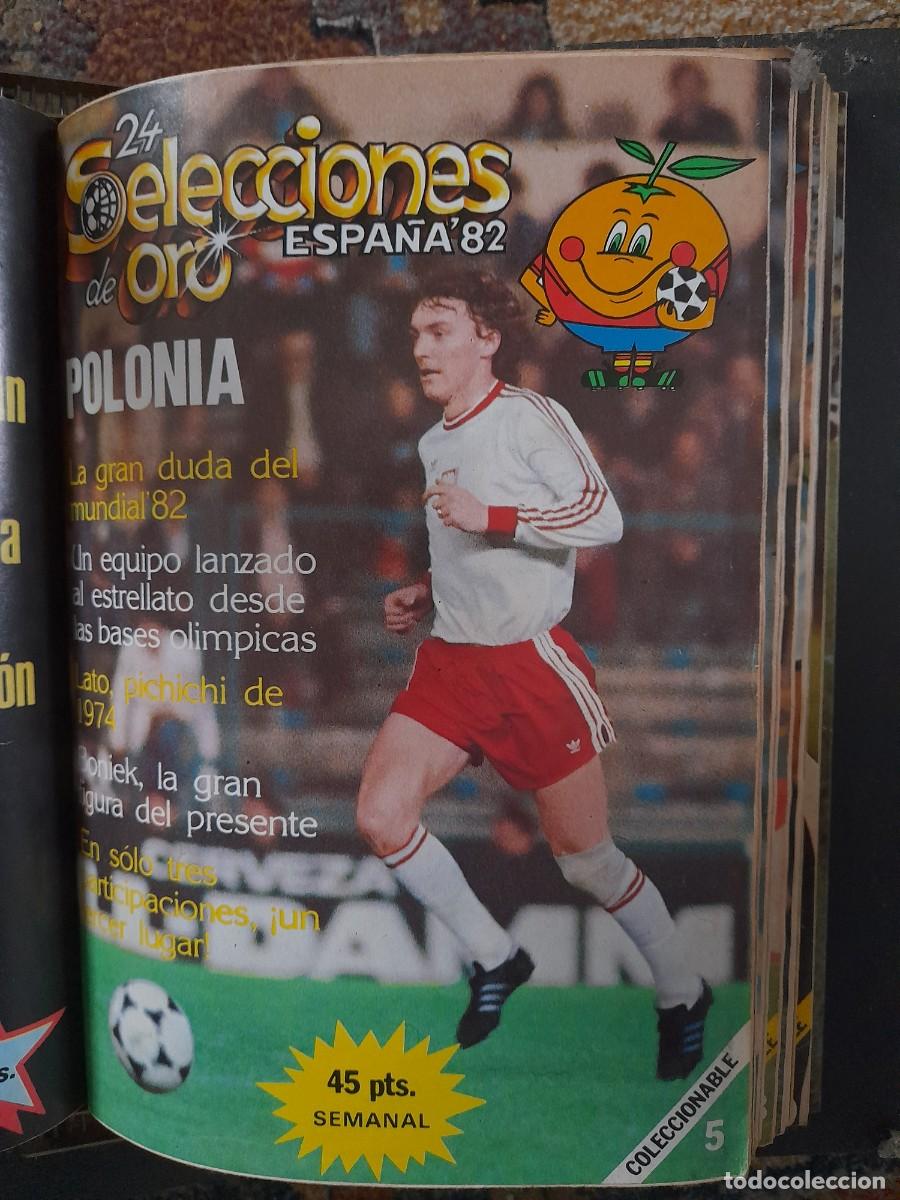 Coleccionismo deportivo: 24 selecciones de Oro Espa&ntilde;a 82 - Foto 2