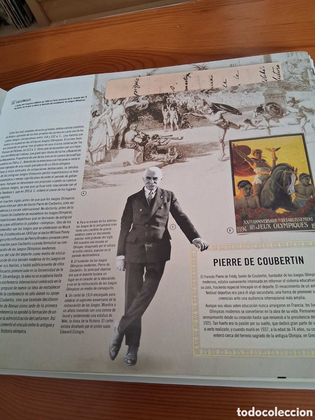 Coleccionismo deportivo: EL GRAN LIBRO DE LOS JUEGOS OL&Iacute;MPICOS - Foto 4