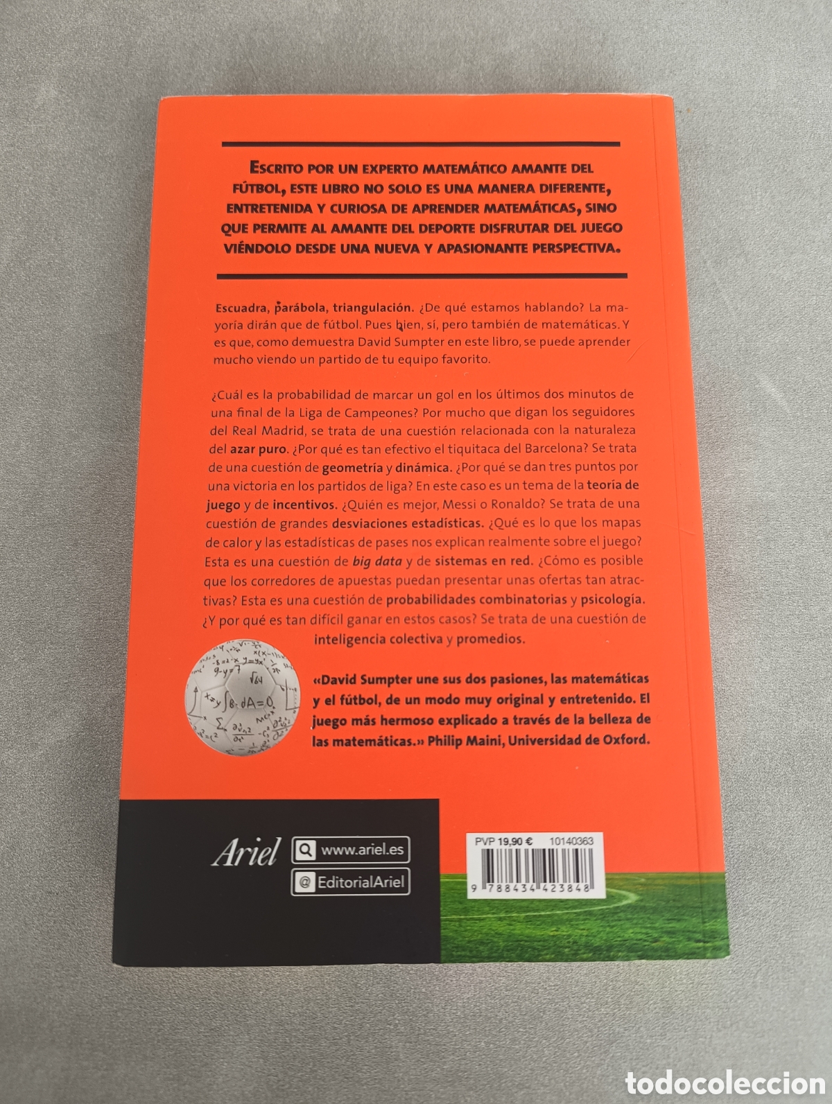 Coleccionismo deportivo: F&uacute;tbol y matem&aacute;ticas. David Sumpter. - Foto 2
