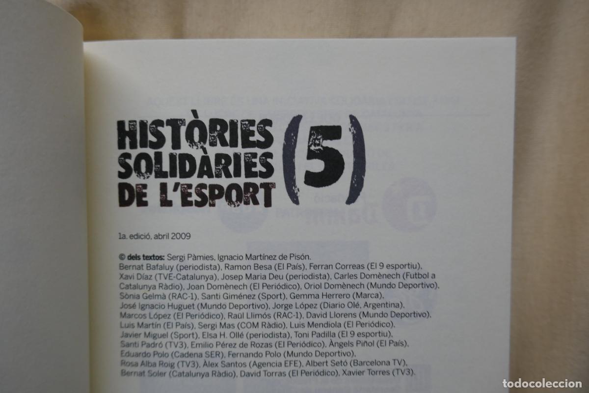 Coleccionismo deportivo: HISTORIES SOLIDARIES DE LESPORT - XAVI HERNANDEZ - Foto 6