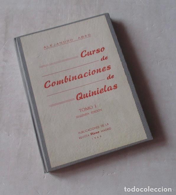 Coleccionismo deportivo: CURSO DE COMBINACIONES DE QUINIELAS, 2 TOMOS - ALEJANDRO ABAD - Foto 2