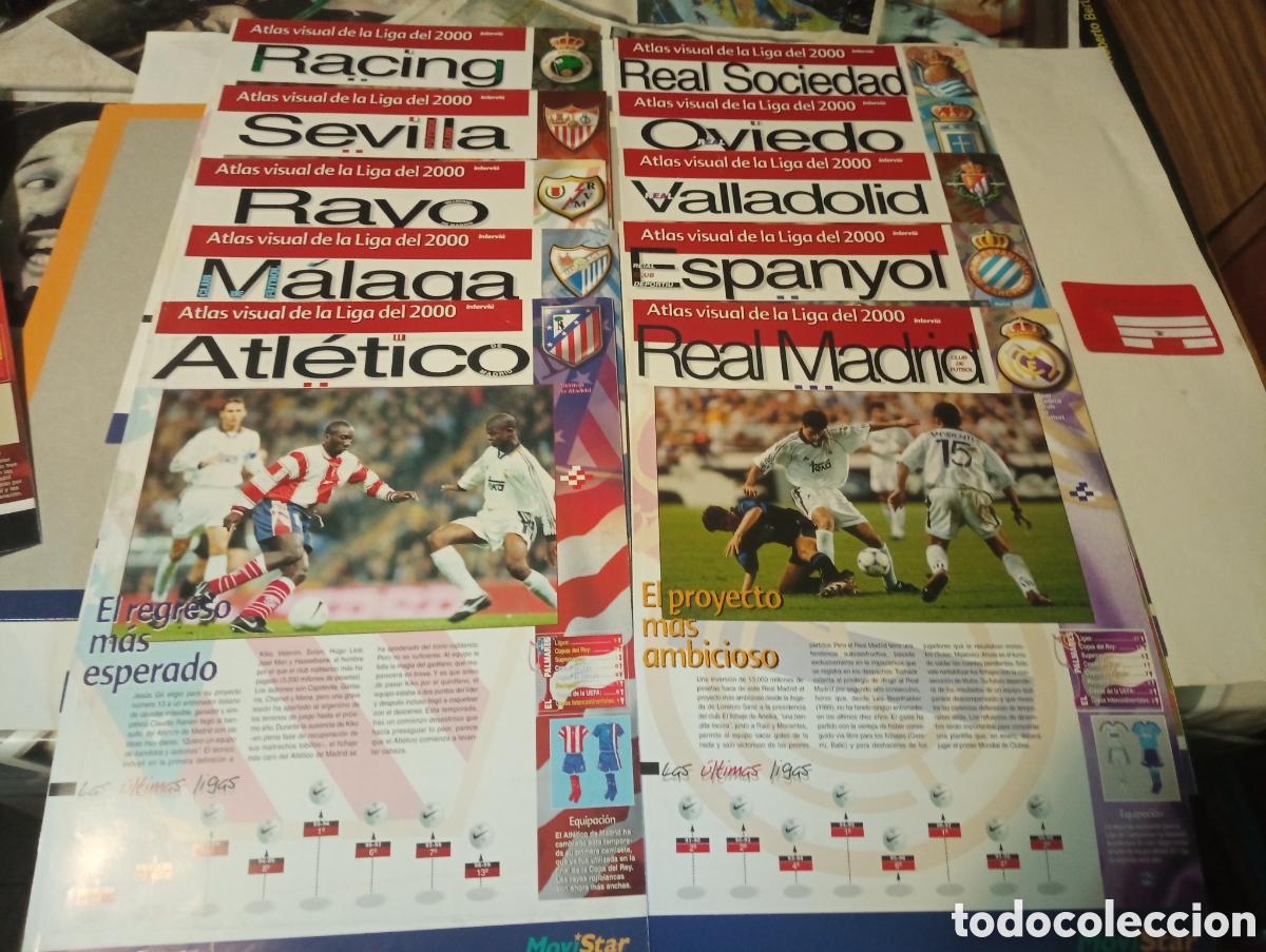 Coleccionismo deportivo: Libro atlas visual de la liga 1999-2000 - Foto 2